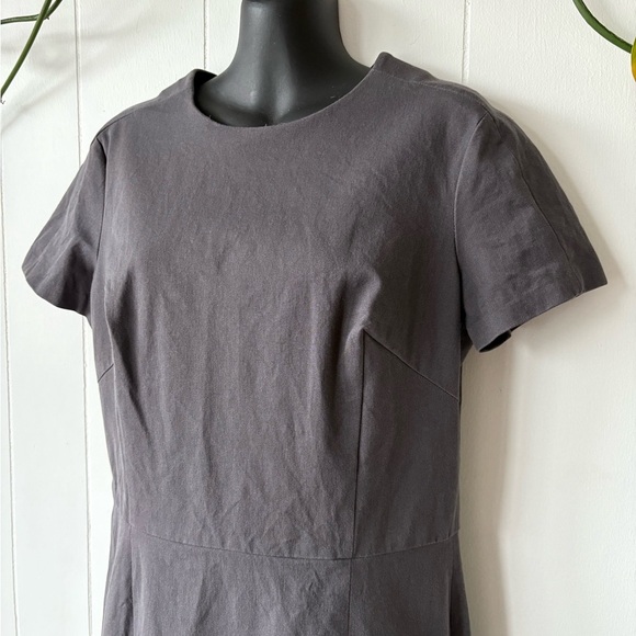 Banana Republic Gray Midi Dress | Size 12 - Picture 3 of 5
